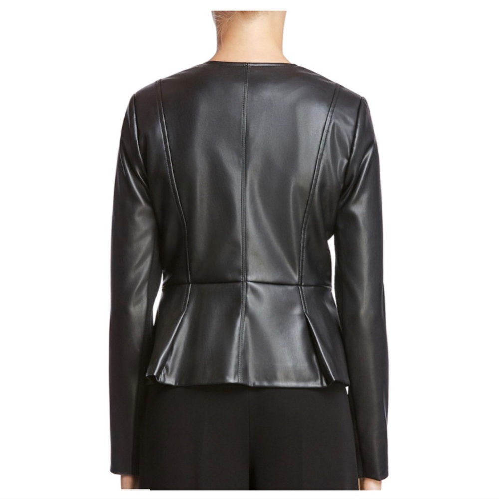 🥂SOLD🥂 BAILEY 44 Avery Vegan Leather Peplum Jacket NWT - Picture 2 of 16